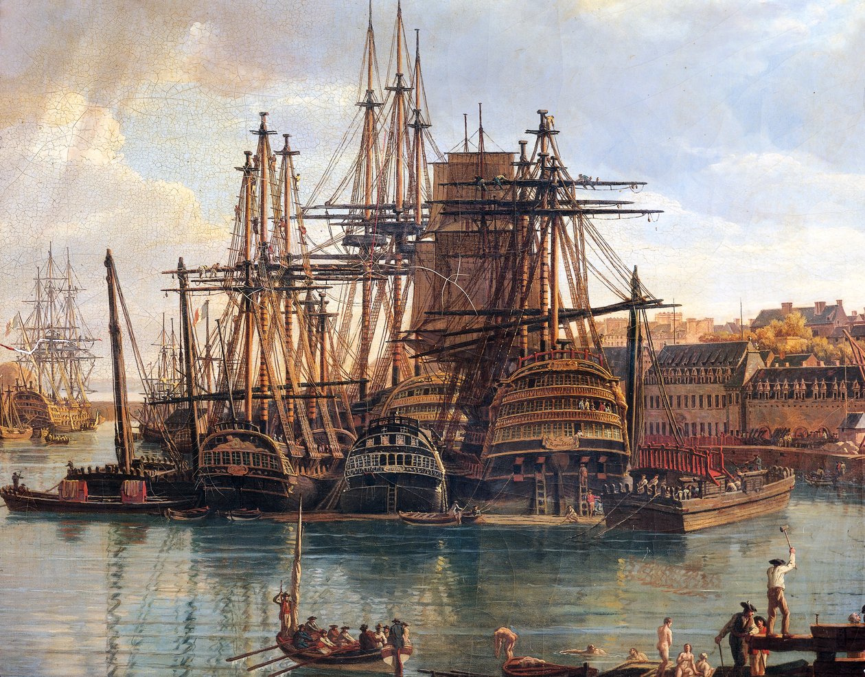 Brest kikötője alkotó: Jean Francois Hue