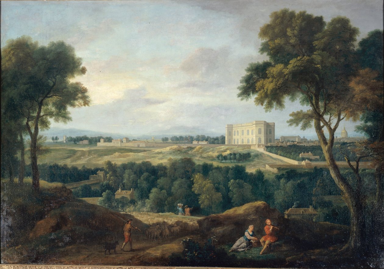 A csillagvizsgáló a Butte aux Cailles-ről nézve, 1710 körül (olaj, vászon) alkotó: Jean Francois I Millet