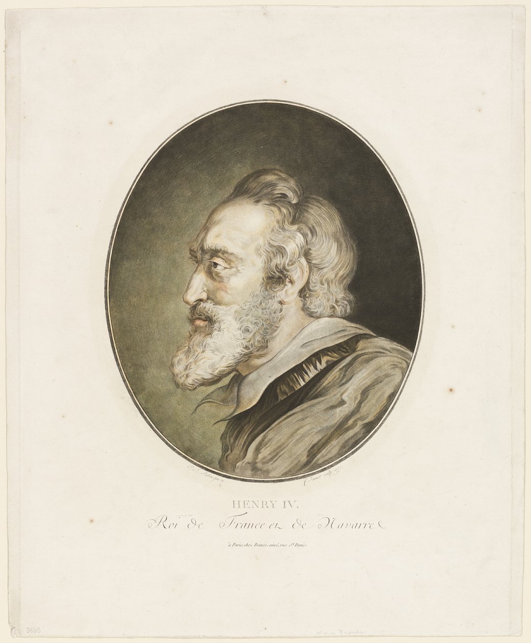 IV. Henrik, Franciaország és Navarra királya alkotó: Jean Francois Janinet