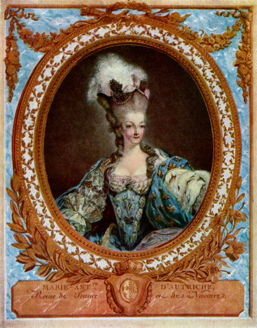 Marie Antoinette 1755-1793, XVI. Lajos francia király hitvese, 1777 1931. alkotó: Jean Francois Janinet
