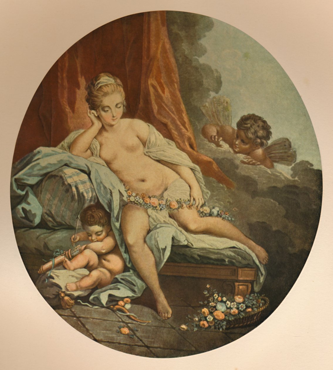 Venus en Reflexion, Venus in Thought, 1785, 1913 alkotó: Jean Francois Janinet