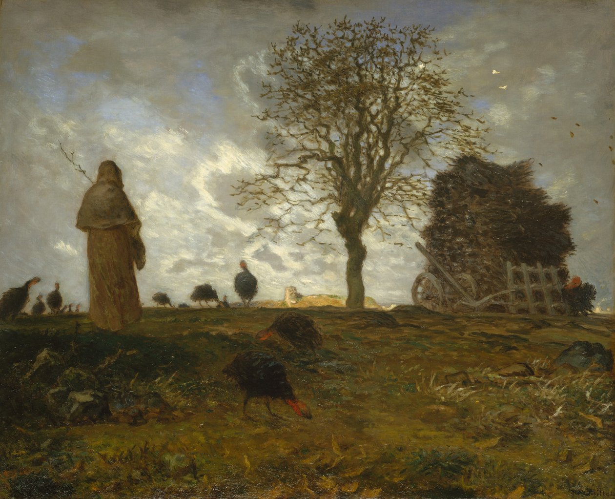Őszi táj pulykanyájjal, 1872-73. alkotó: Jean Francois Millet