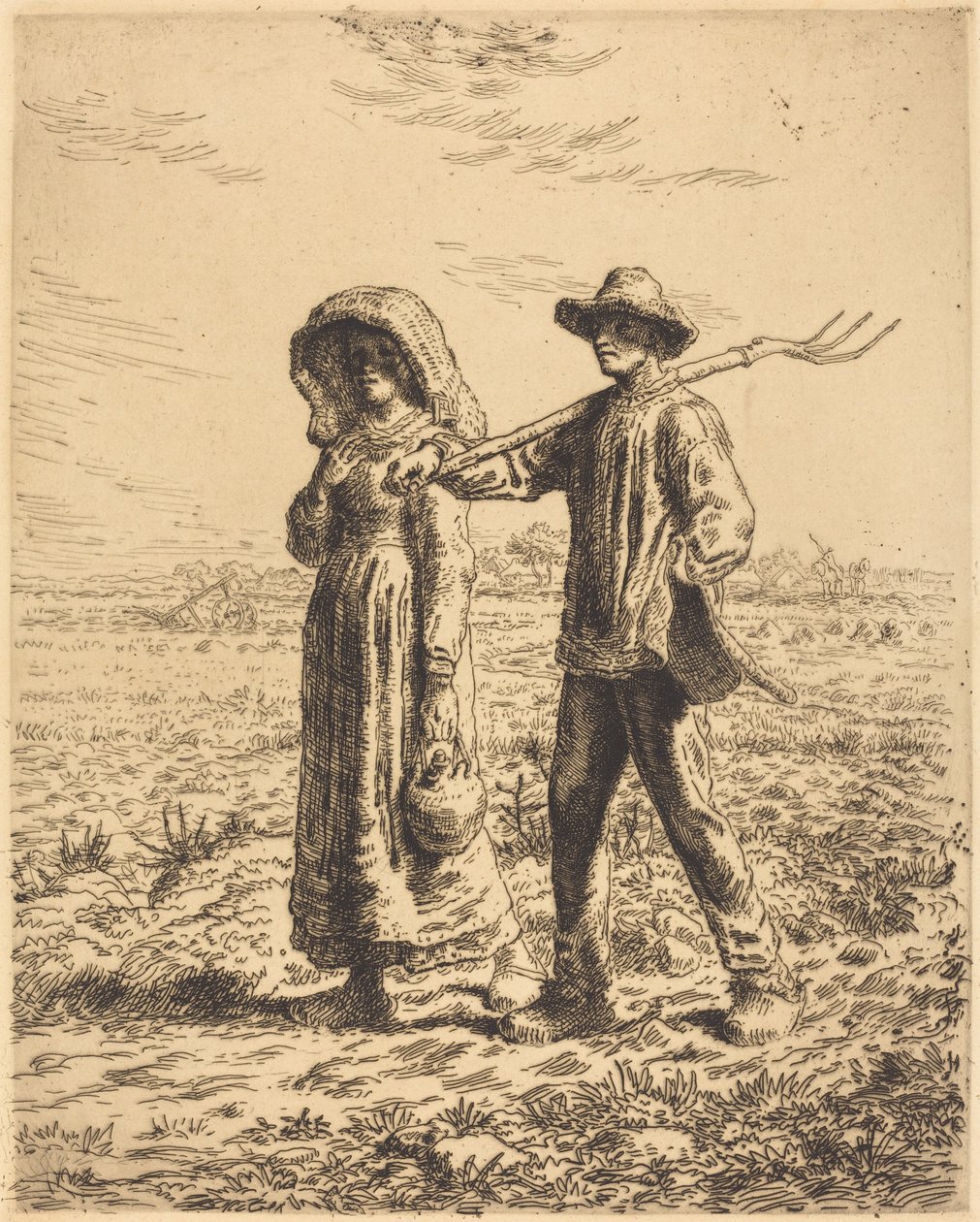 Indulás munkába alkotó: Jean Francois Millet