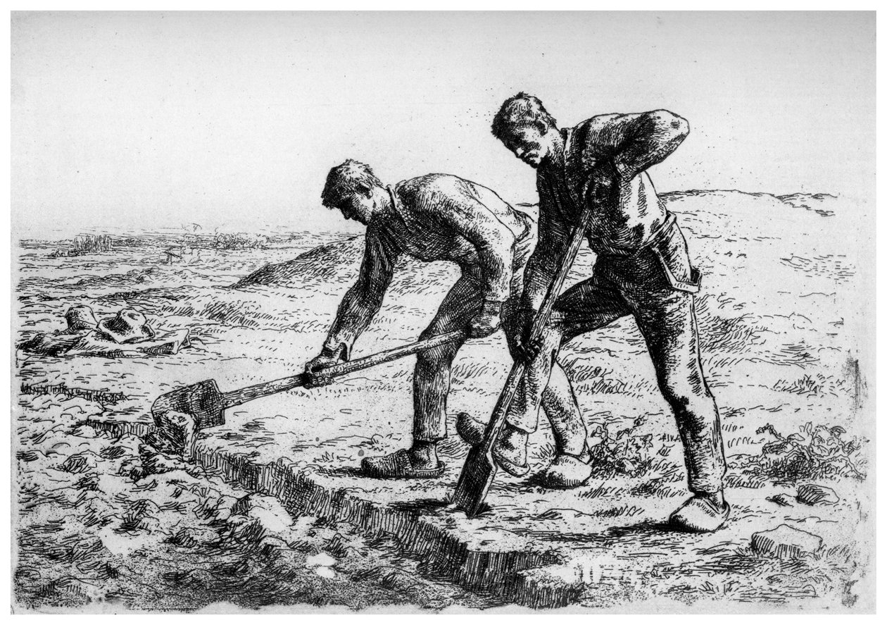 Diggers, 1835-1875, 1924 alkotó: Jean Francois Millet