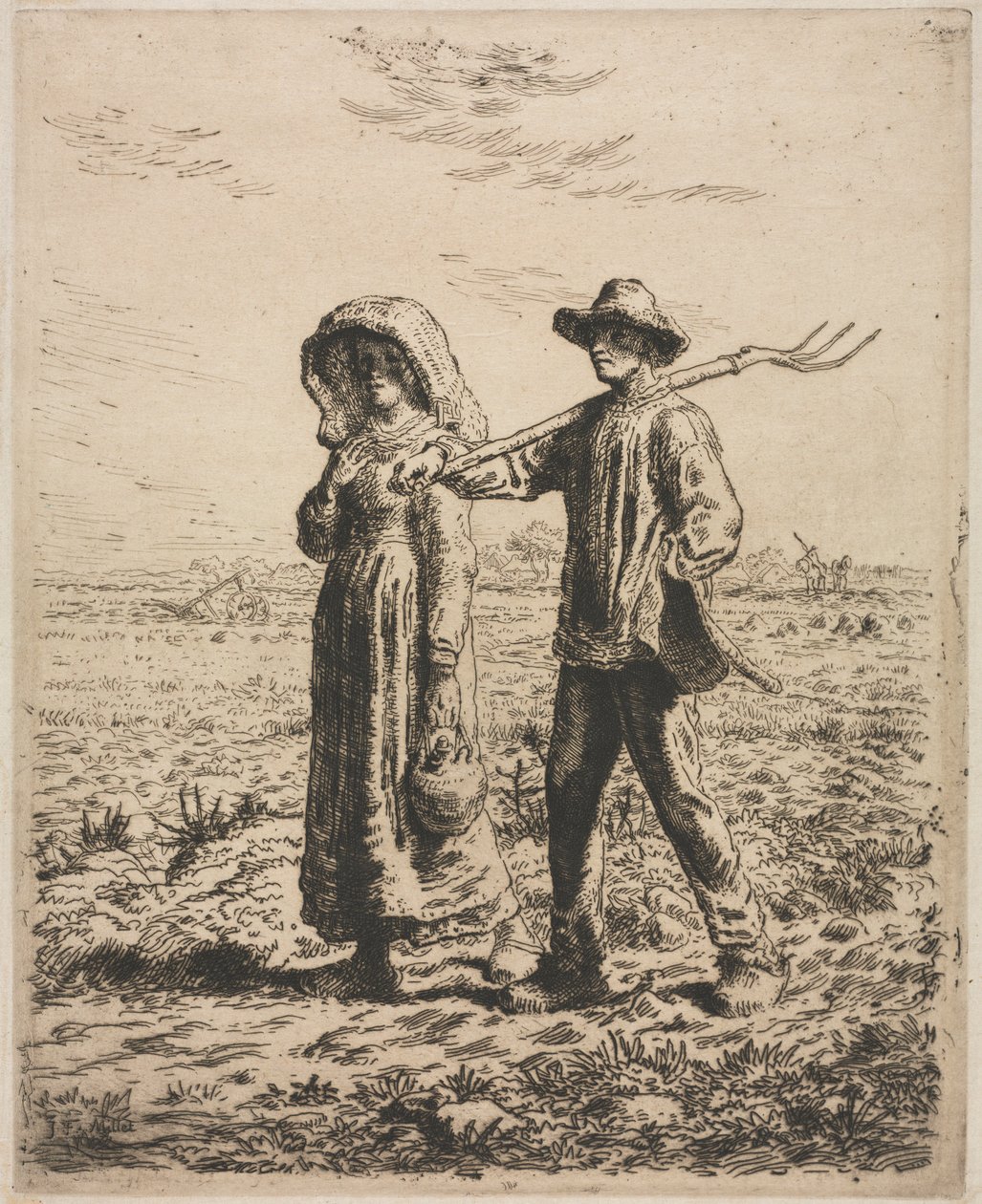 Dolgozni menni alkotó: Jean Francois Millet