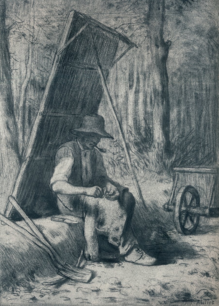 Le Cantonnier, a Road-Mender, 19. század alkotó: Jean Francois Millet