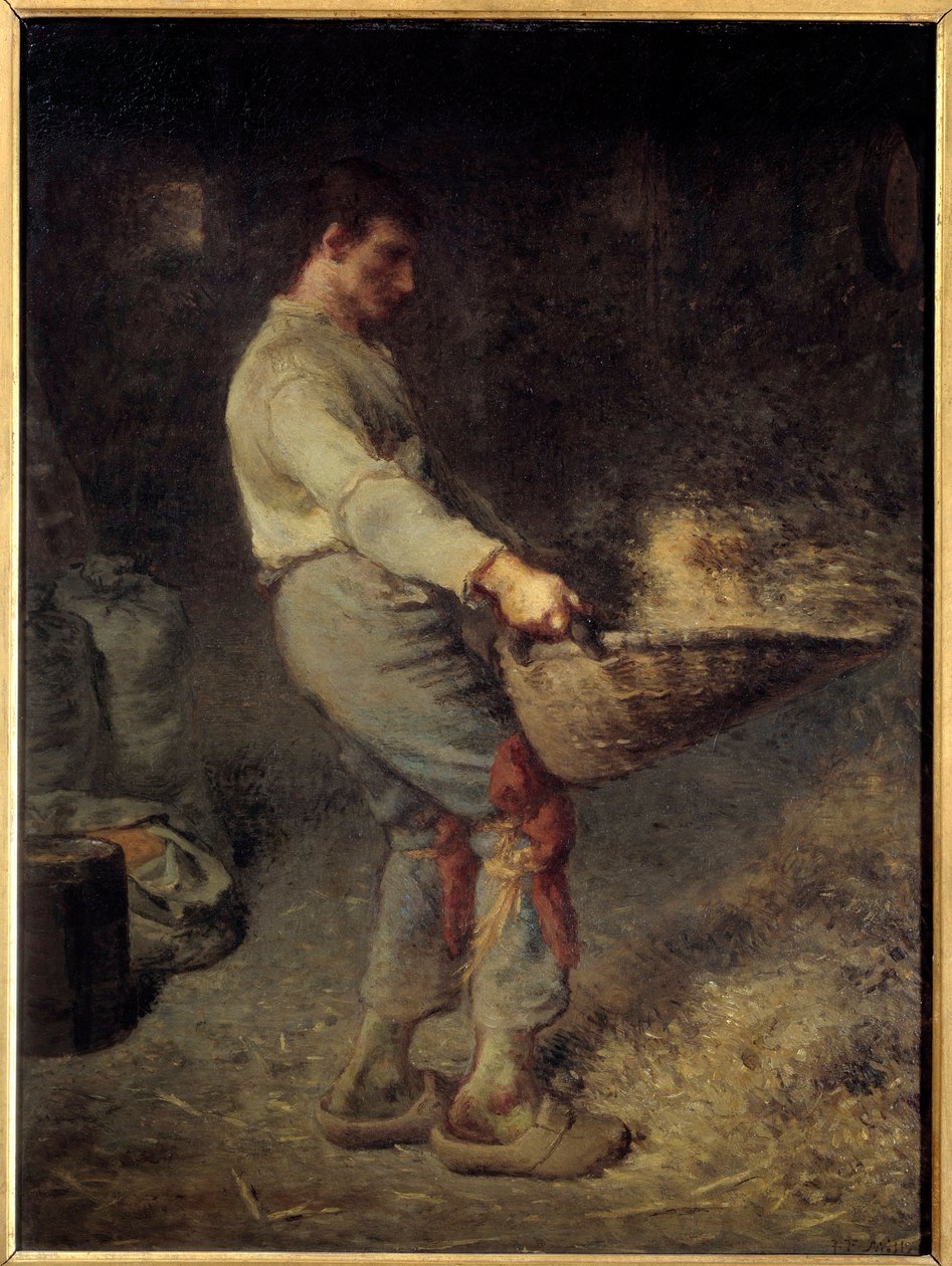 Jean Francois Millet (1814-1875) Le vanneur festménye 1868 V. 0,79x0,58 m Párizs, Muse d