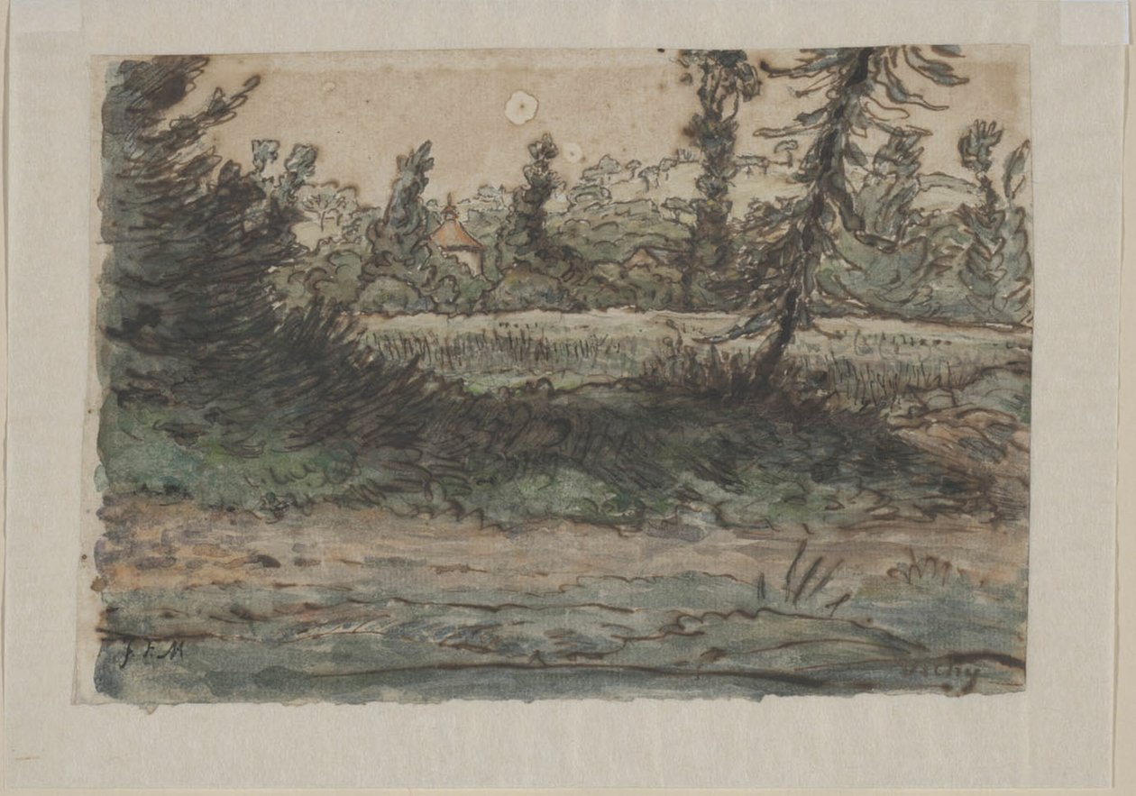 Vichy közelében alkotó: Jean Francois Millet