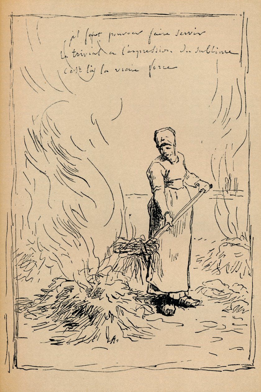 Parasztégető gaz, 19. század alkotó: Jean Francois Millet