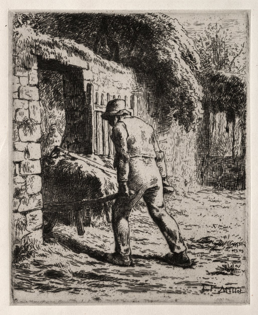 A trágyakupacból visszatérő paraszt alkotó: Jean Francois Millet