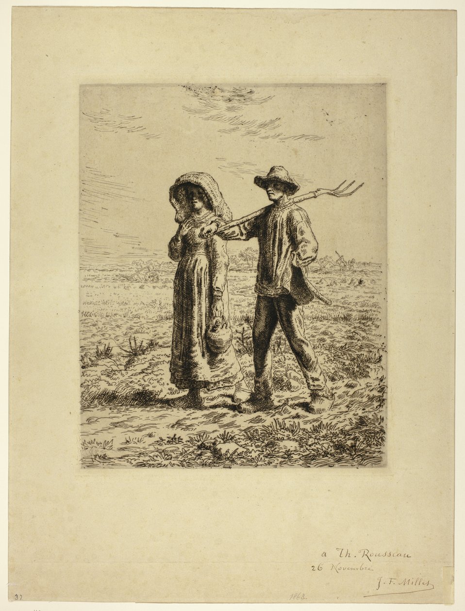 Munkába menő parasztok alkotó: Jean Francois Millet