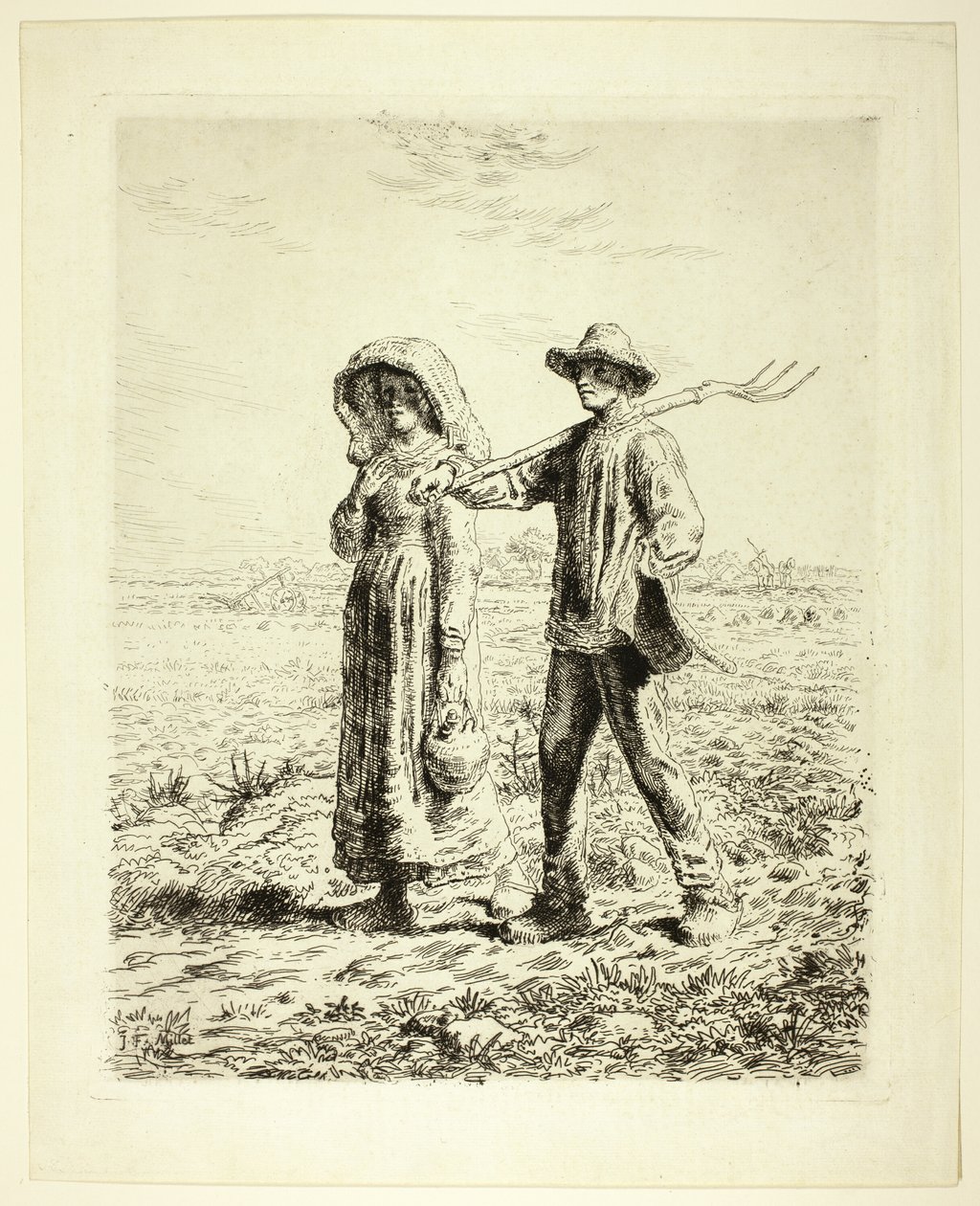 Munkába menő parasztok alkotó: Jean Francois Millet