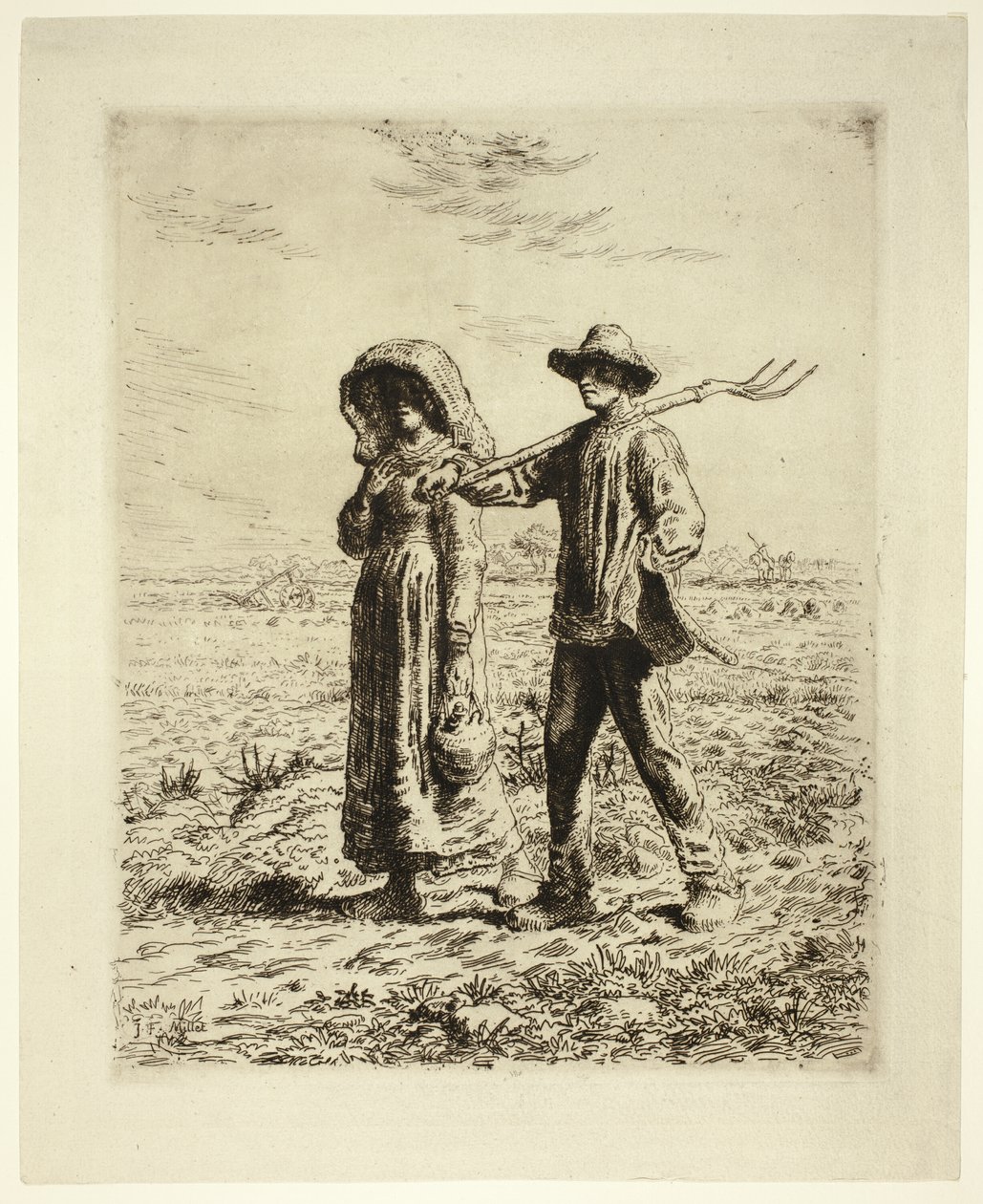 Munkába menő parasztok alkotó: Jean Francois Millet