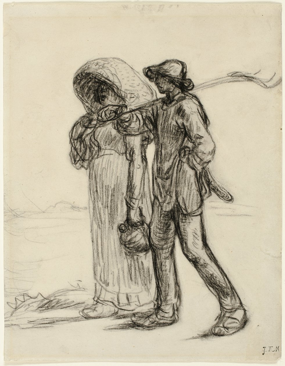 Munkába menő parasztok alkotó: Jean Francois Millet