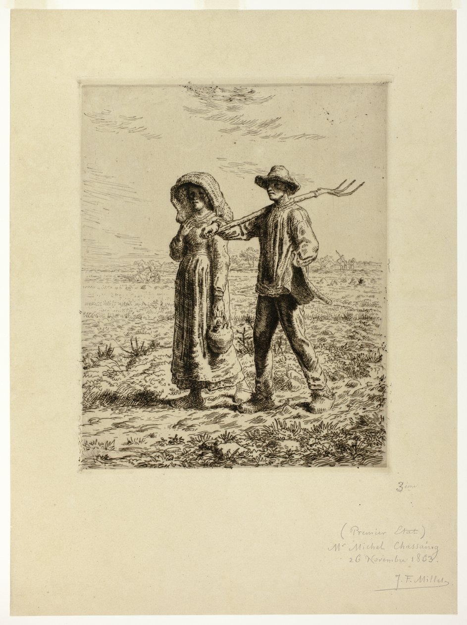 Munkába menő parasztok alkotó: Jean Francois Millet