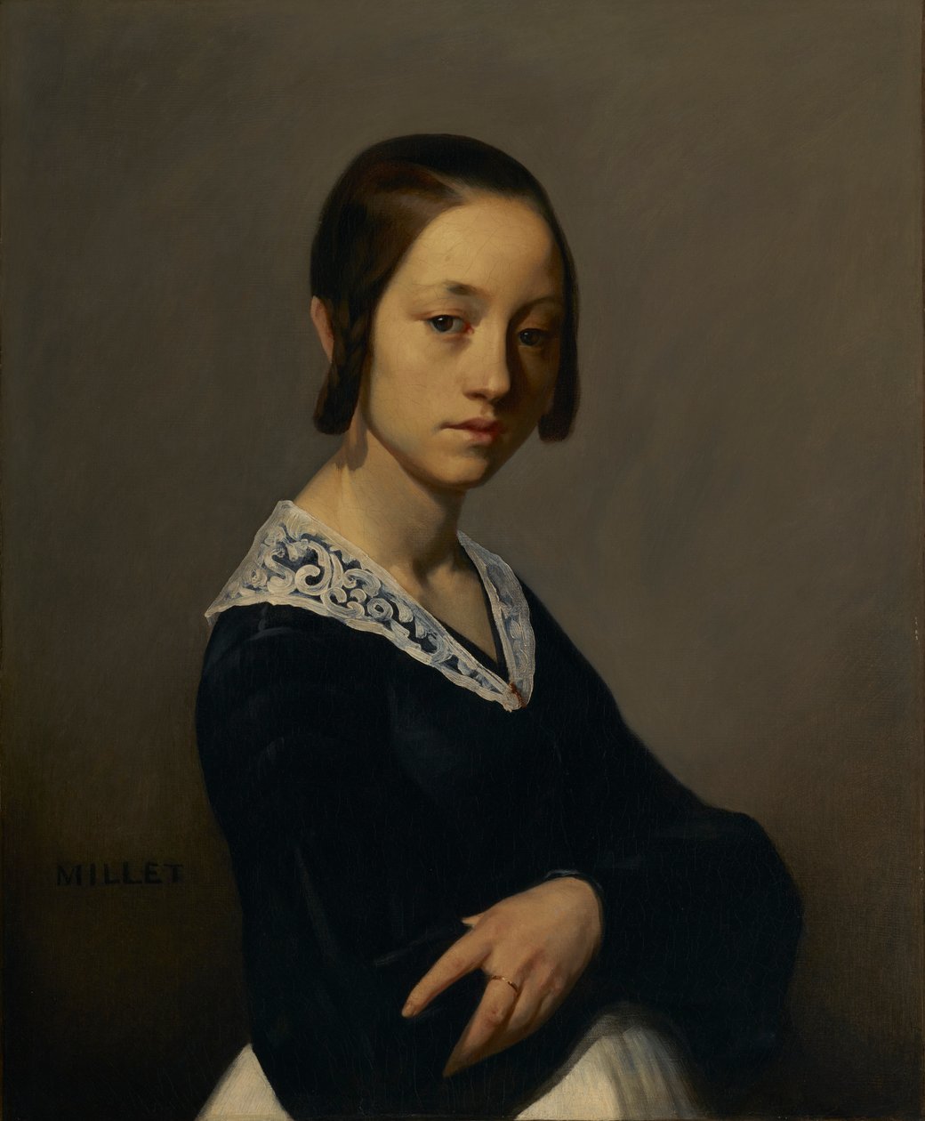 Louise-Antoinette Feuardent portréja, 1841 alkotó: Jean Francois Millet