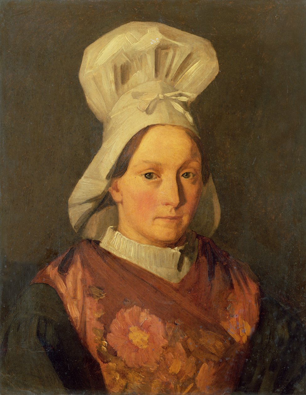A művész nővérének, Emilynek portréja, 1841-45 körül alkotó: Jean Francois Millet