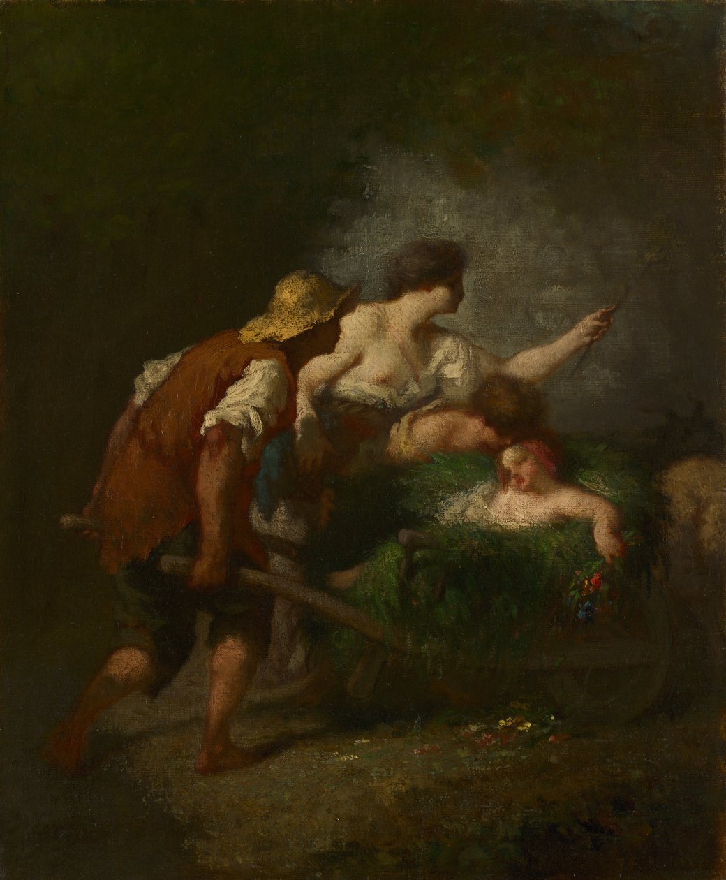 Visszatérés a mezőről, 1846-1847 körül alkotó: Jean Francois Millet