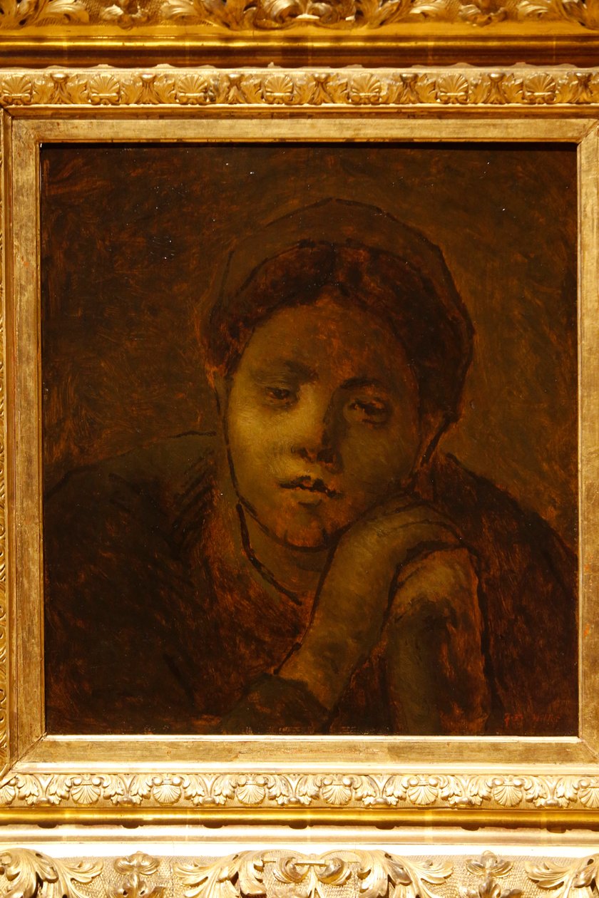 Pásztor botján pihen, 1872 alkotó: Jean Francois Millet