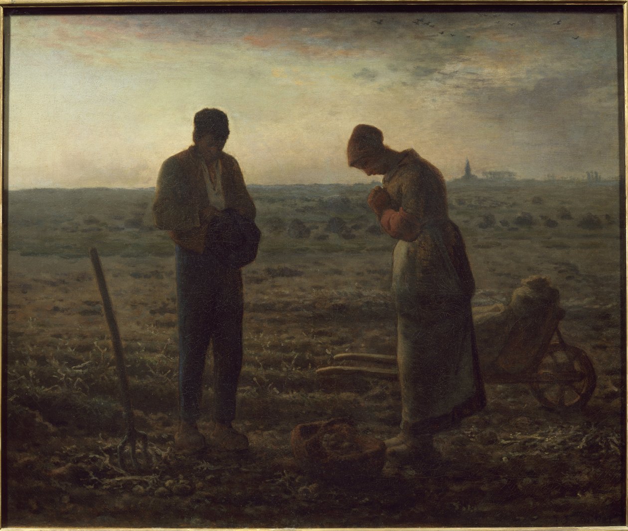 Angelus - olaj, vászon alkotó: Jean Francois Millet