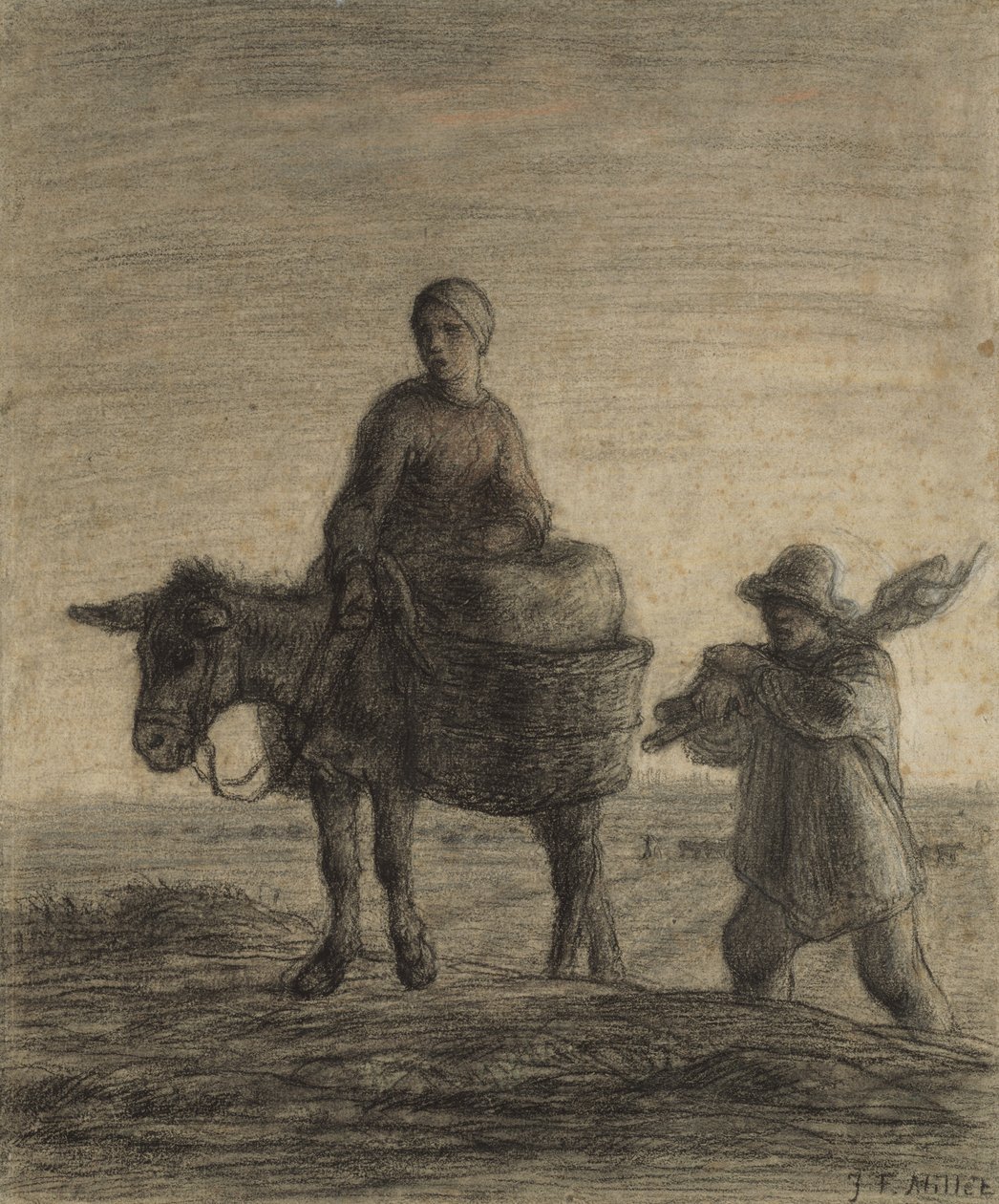 A munkába indulás, 1857 alkotó: Jean Francois Millet