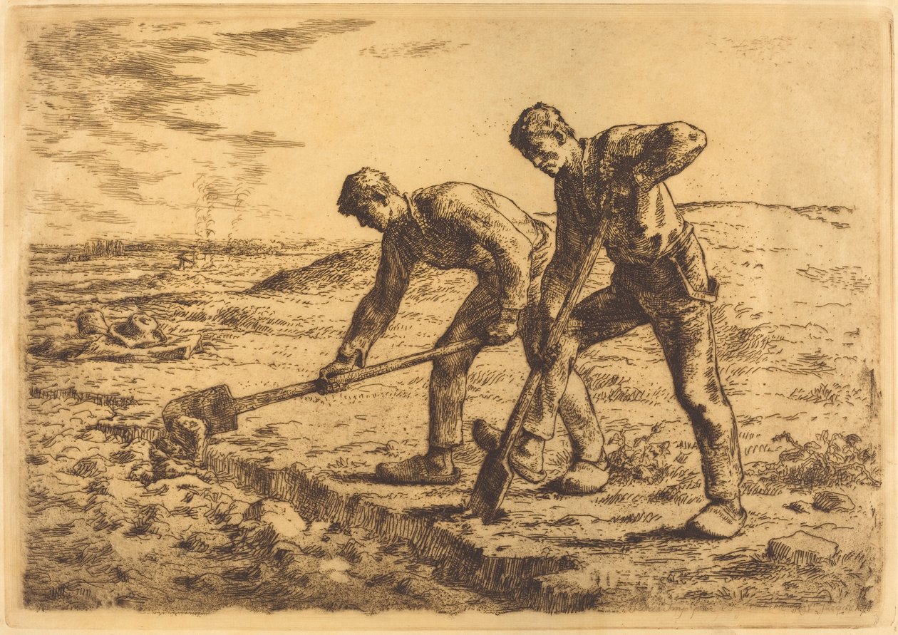 Az ásók (Les becheurs) alkotó: Jean Francois Millet