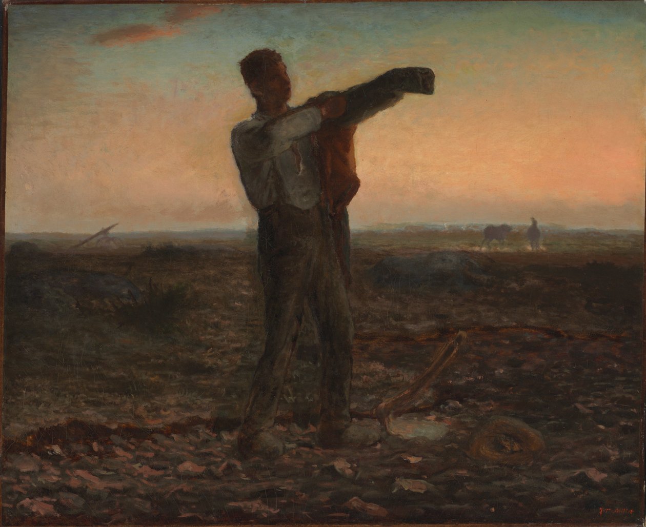A nap vége, az este hatása alkotó: Jean Francois Millet