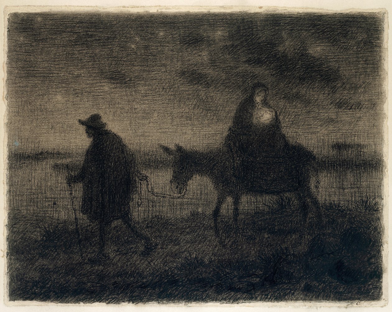Az egyiptomi menekülés alkotó: Jean Francois Millet