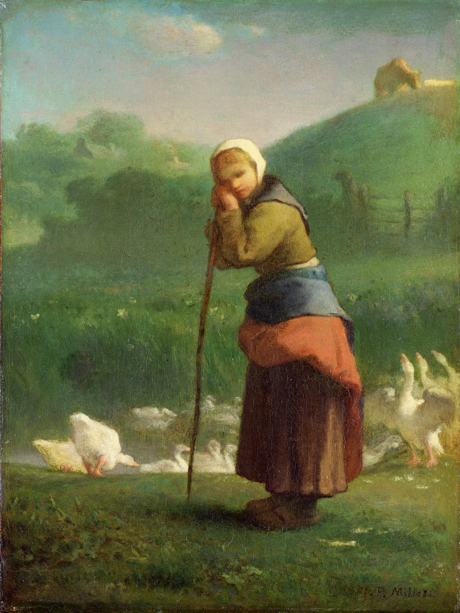 A libás lány Gruchyban alkotó: Jean Francois Millet