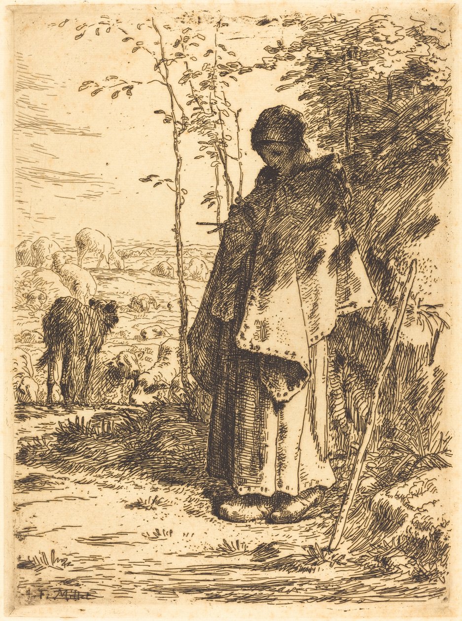 A nagy pásztorlány (La grande bergere) alkotó: Jean Francois Millet
