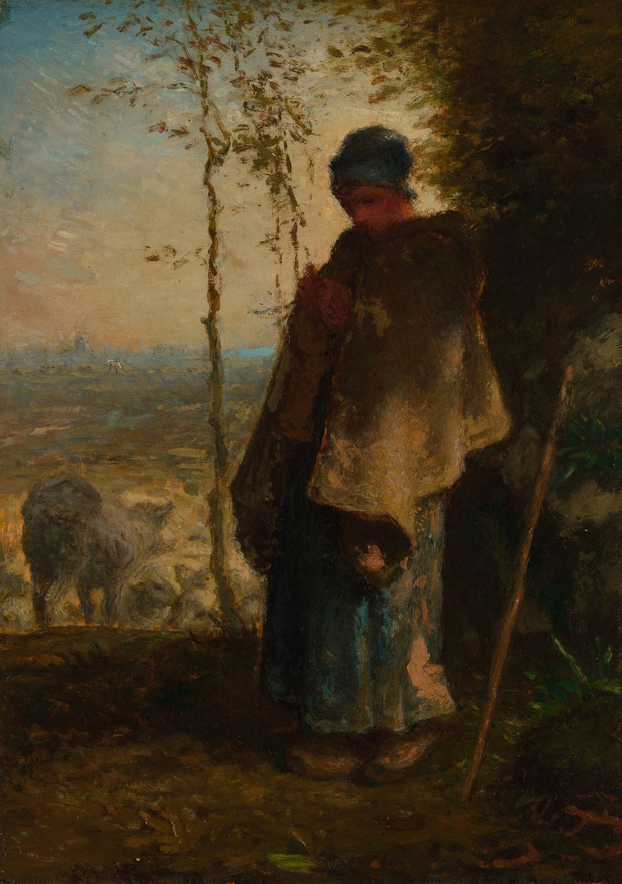 A kis pásztorlány, 1868?72 alkotó: Jean Francois Millet