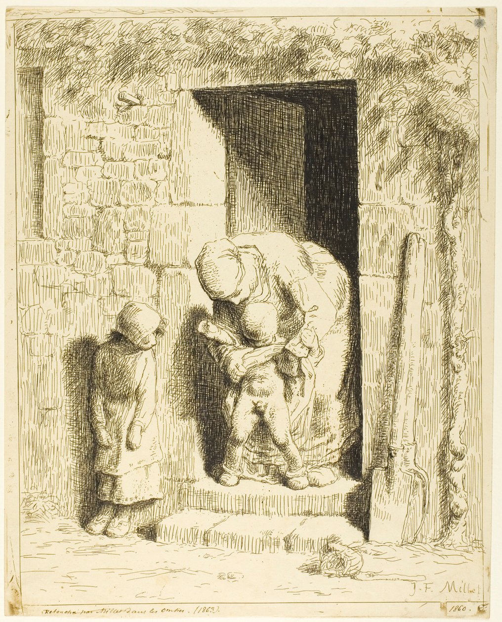 Az anyai óvintézkedés alkotó: Jean Francois Millet