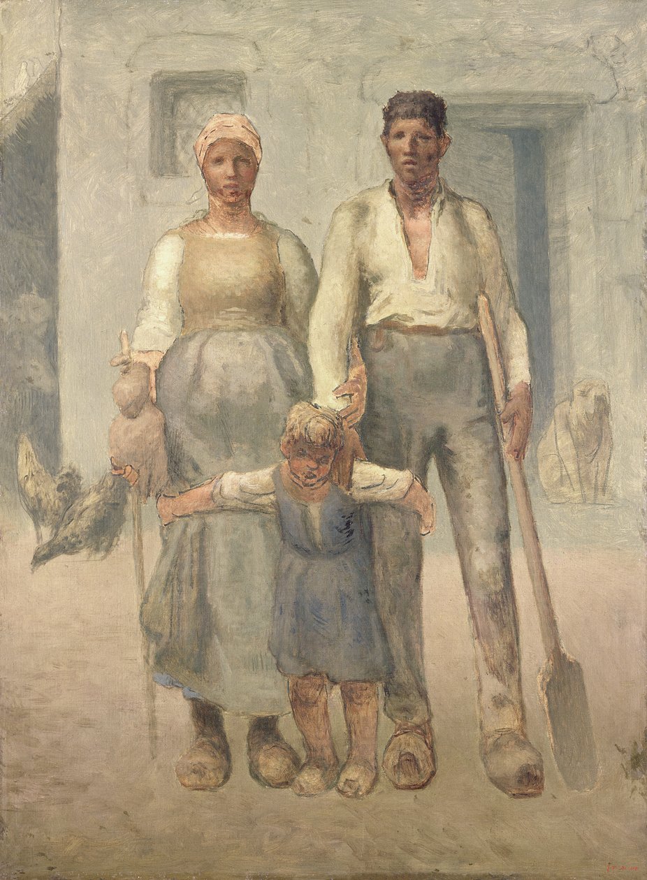 A parasztcsalád alkotó: Jean Francois Millet