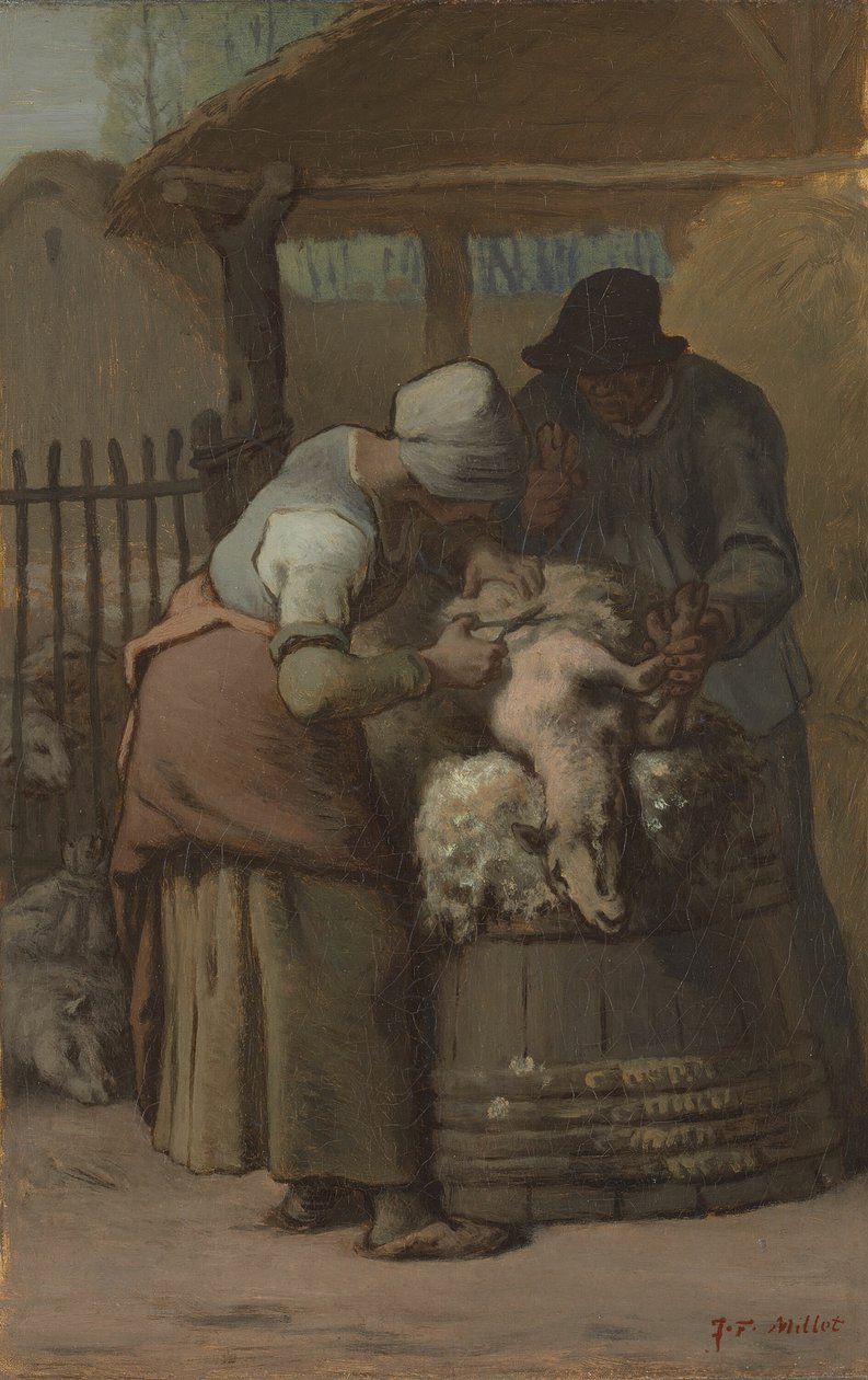 A báránynyírók, 185761. alkotó: Jean Francois Millet
