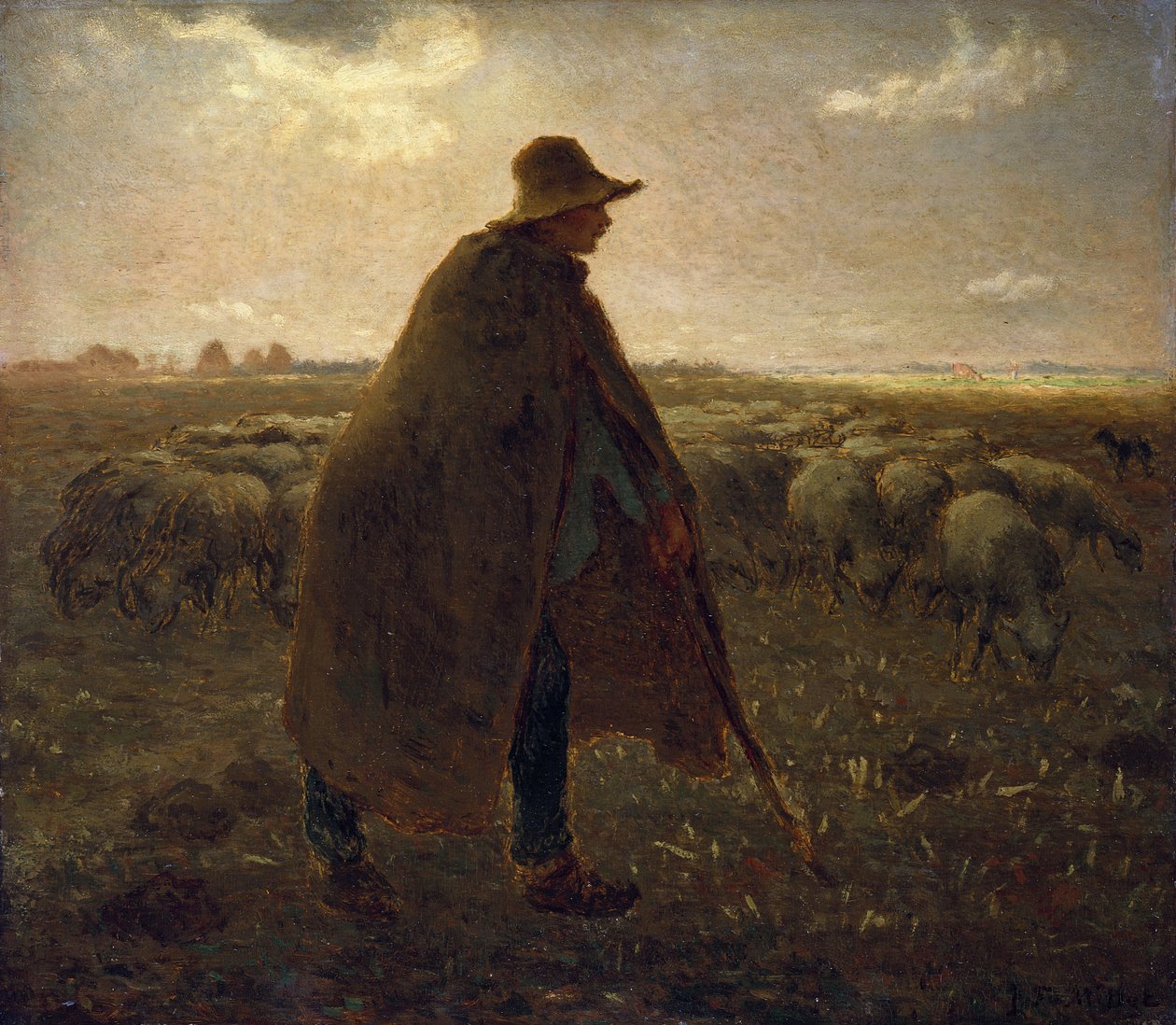 A juhász, 1858-62 körül alkotó: Jean Francois Millet