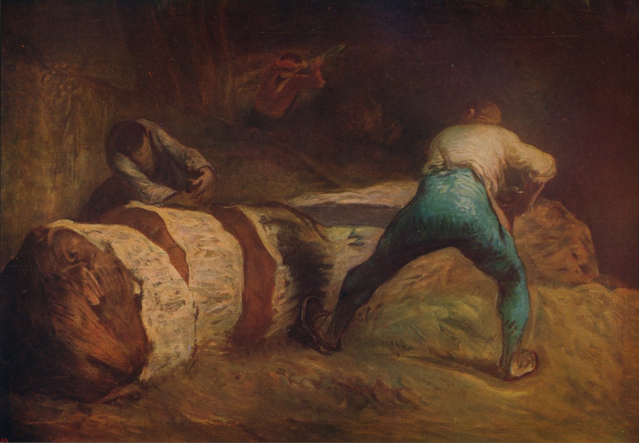 The Wood-Sawyers, 1850-1852, c1915 alkotó: Jean Francois Millet