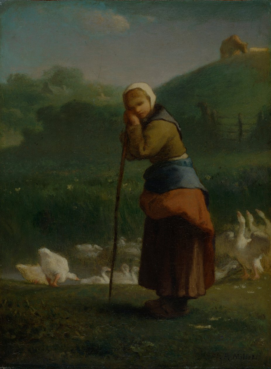 „A libalány Gruchyban”, 1854-6 alkotó: Jean Francois Millet