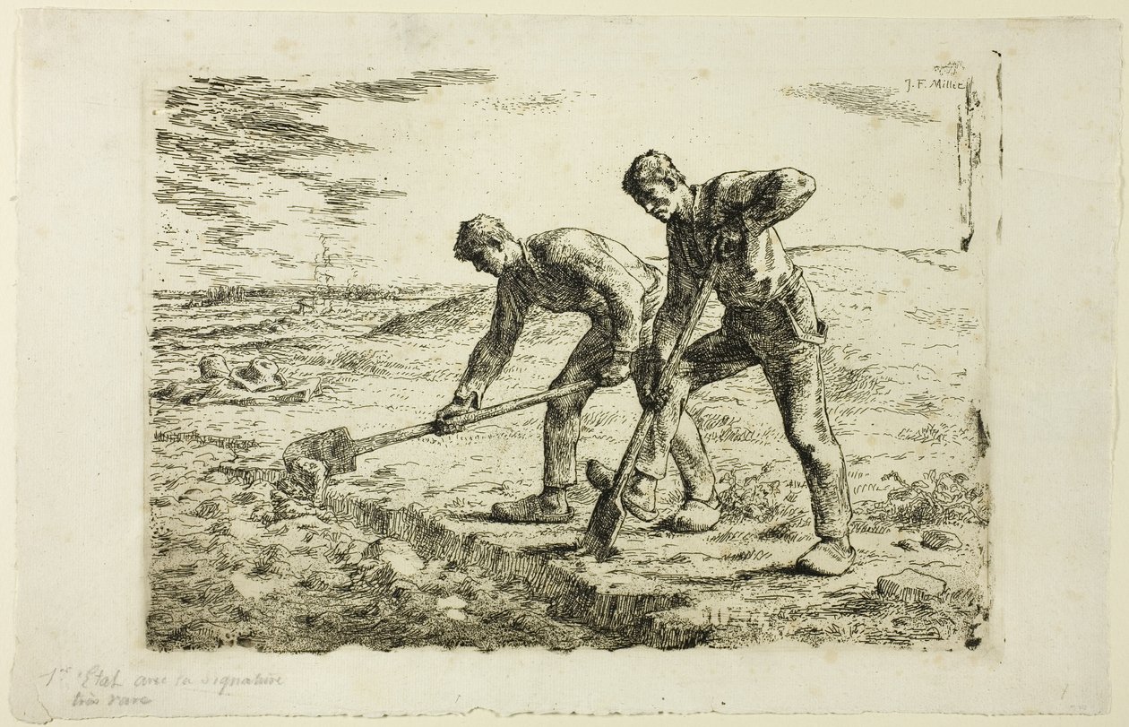Két férfi ás alkotó: Jean Francois Millet
