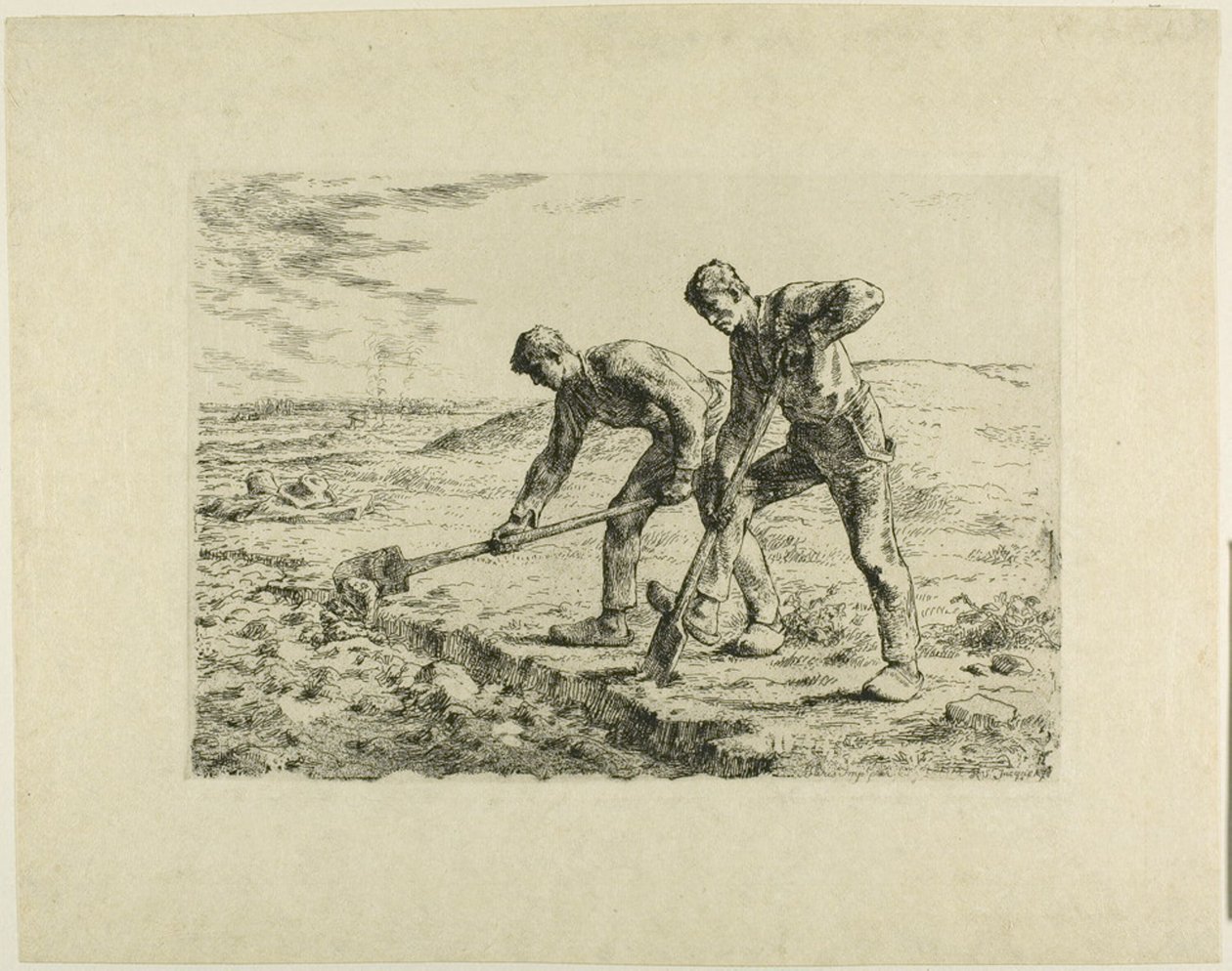 Két férfi ás alkotó: Jean Francois Millet