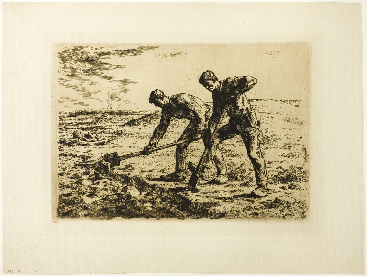 Két férfi ás alkotó: Jean Francois Millet