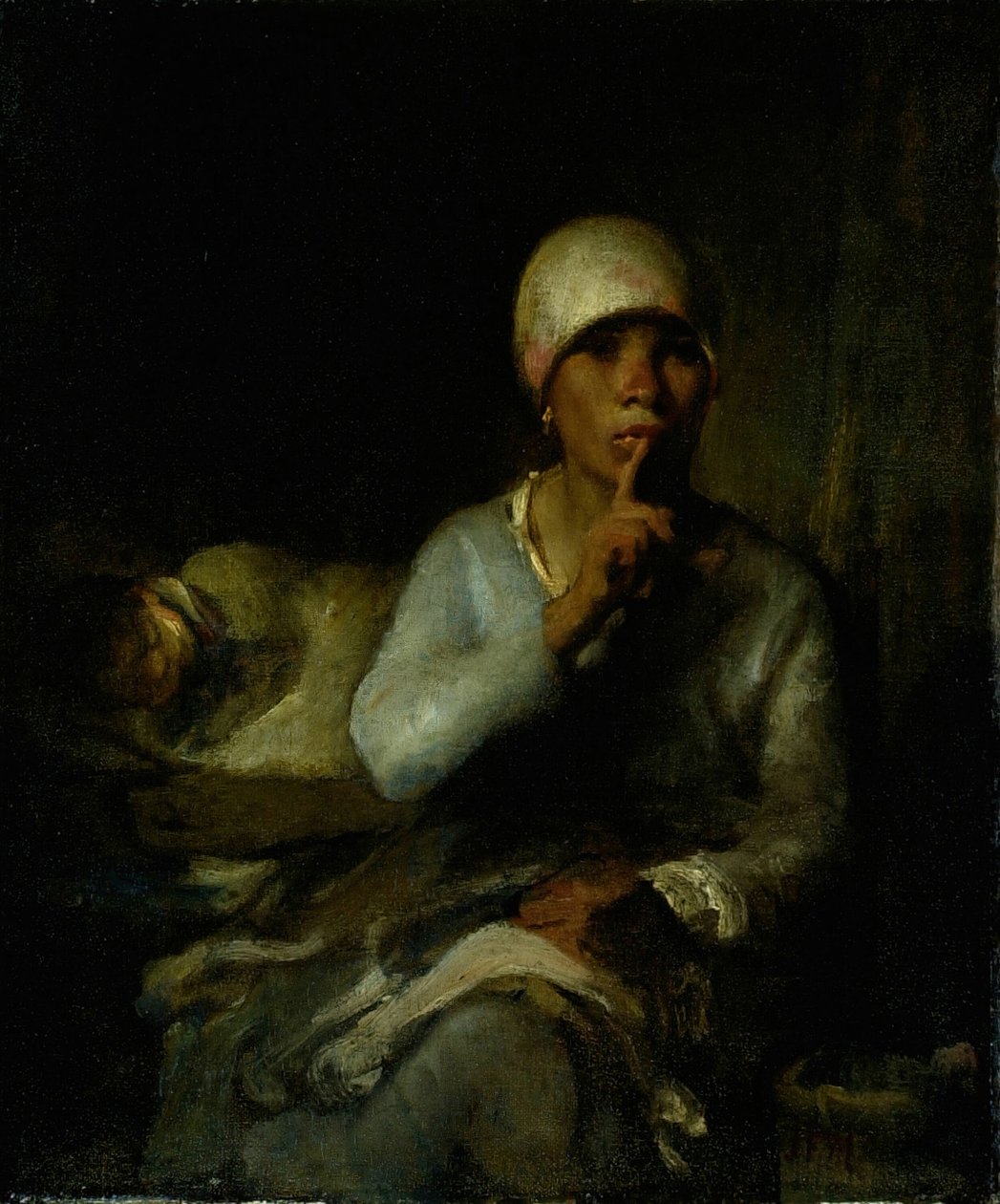 Nő és gyermek csend, 185560. alkotó: Jean Francois Millet