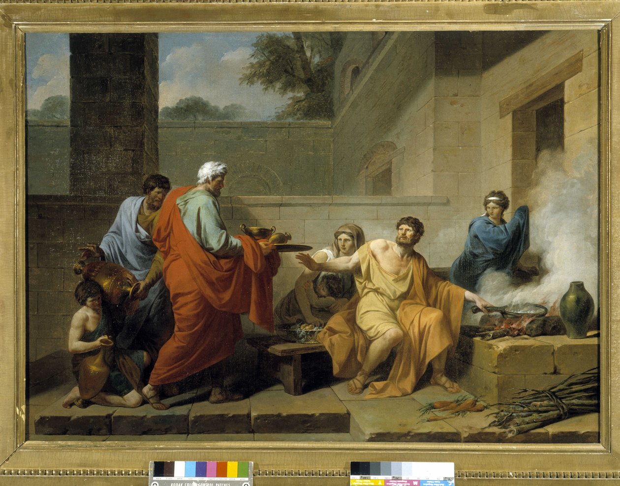 Az ókori Róma: "Manius Curius Dentatus megtagadja a samniták ajándékait" alkotó: Jean François Pierre Peyron