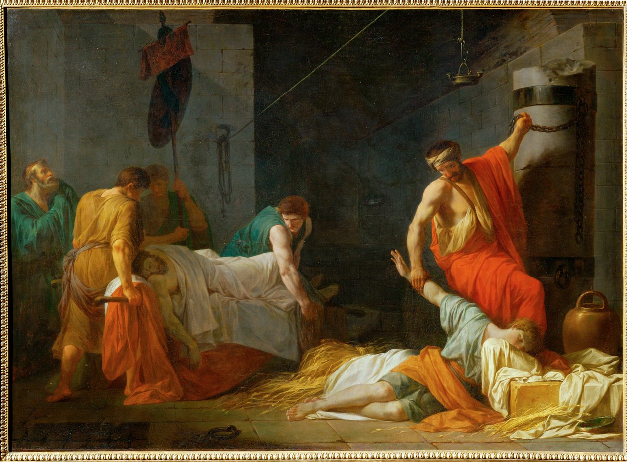 Les funerailles de Miltiade - Miltiades temetése ... alkotó: Jean François Pierre Peyron