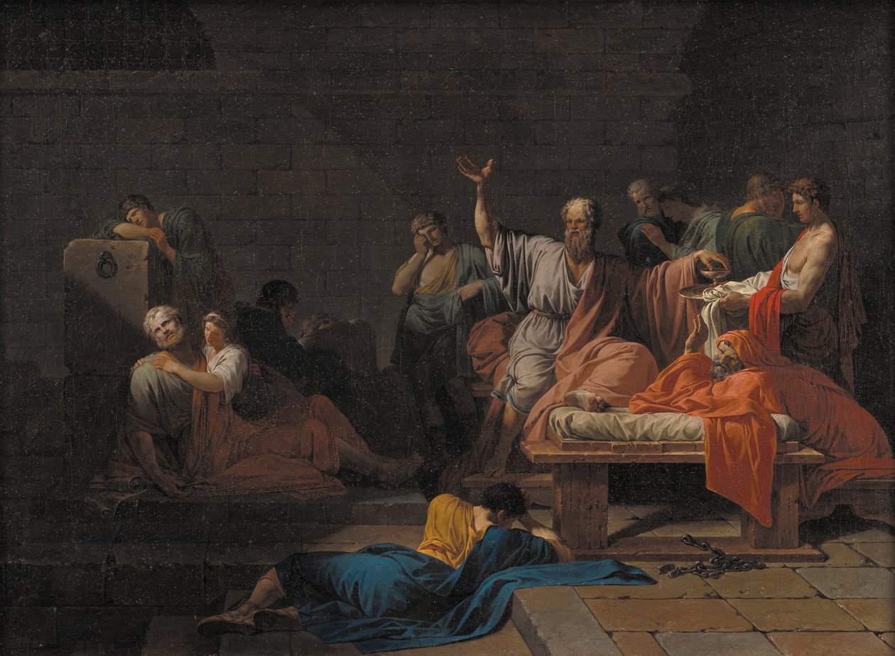 Szókratész halála, 1786 körül alkotó: Jean François Pierre Peyron