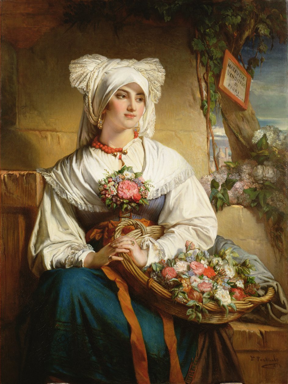 Egy trieszti viráglány alkotó: Jean Francois Portaels