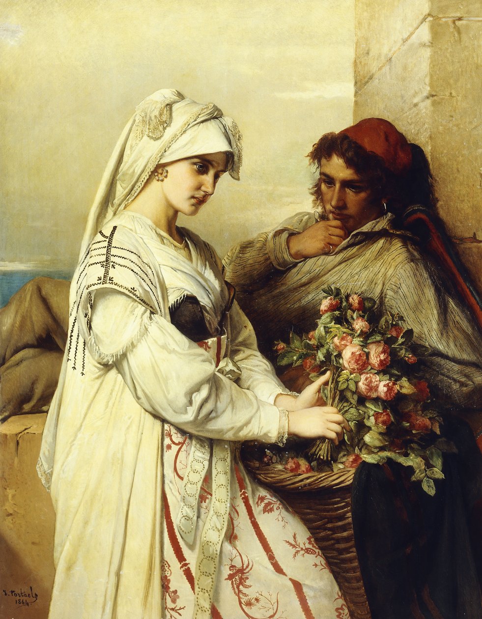Idill, 1864 alkotó: Jean Francois Portaels