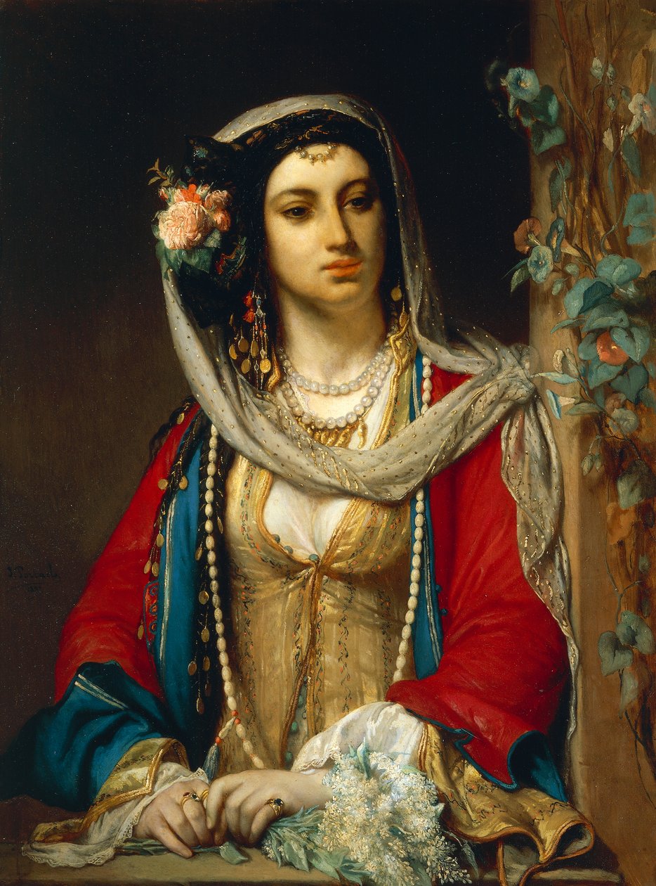 Kairói zsidó nő (olaj, vászon) alkotó: Jean Francois Portaels