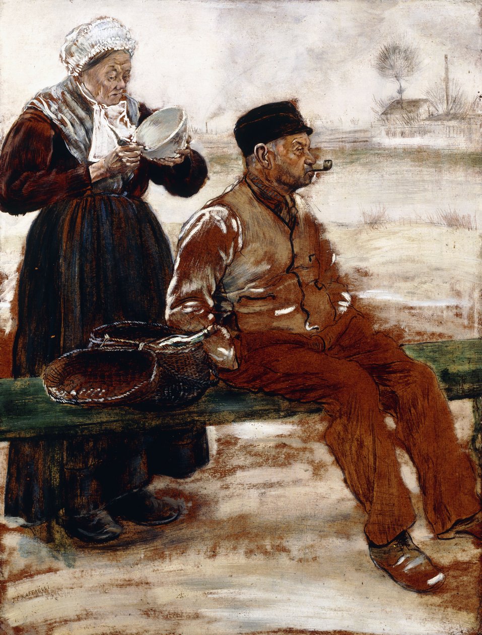 Az étkezés után, alkotó: Jean Francois Raffaelli