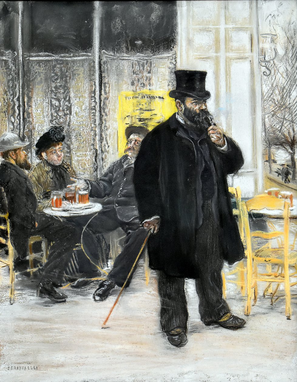 Bohémek a kávézóban alkotó: Jean Francois Raffaelli