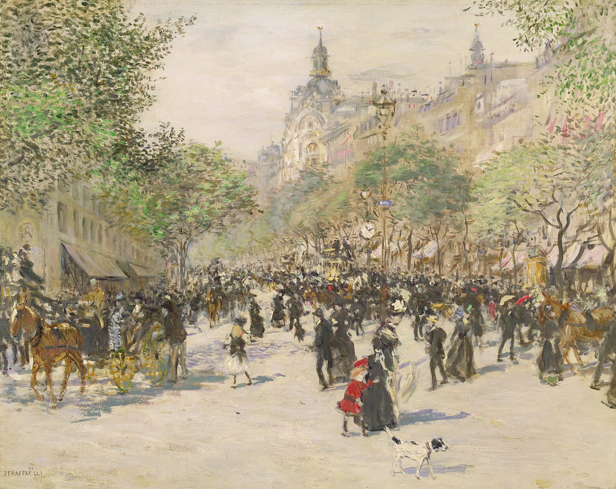 Boulevard Haussmann alkotó: Jean Francois Raffaelli